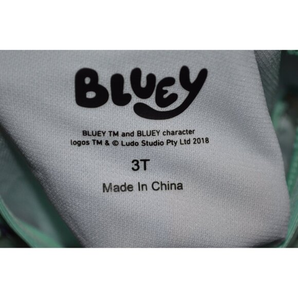 Bluey Girls Sz 3T Two Piece Swimsuit Toddler Long Sleeve Bikini Cartoon Bathing - Picture 5 of 5